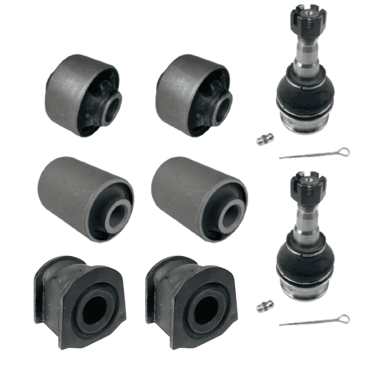 Kit 6 Bujes Delanteros + Rótulas Subaru Legacy 2010-2014