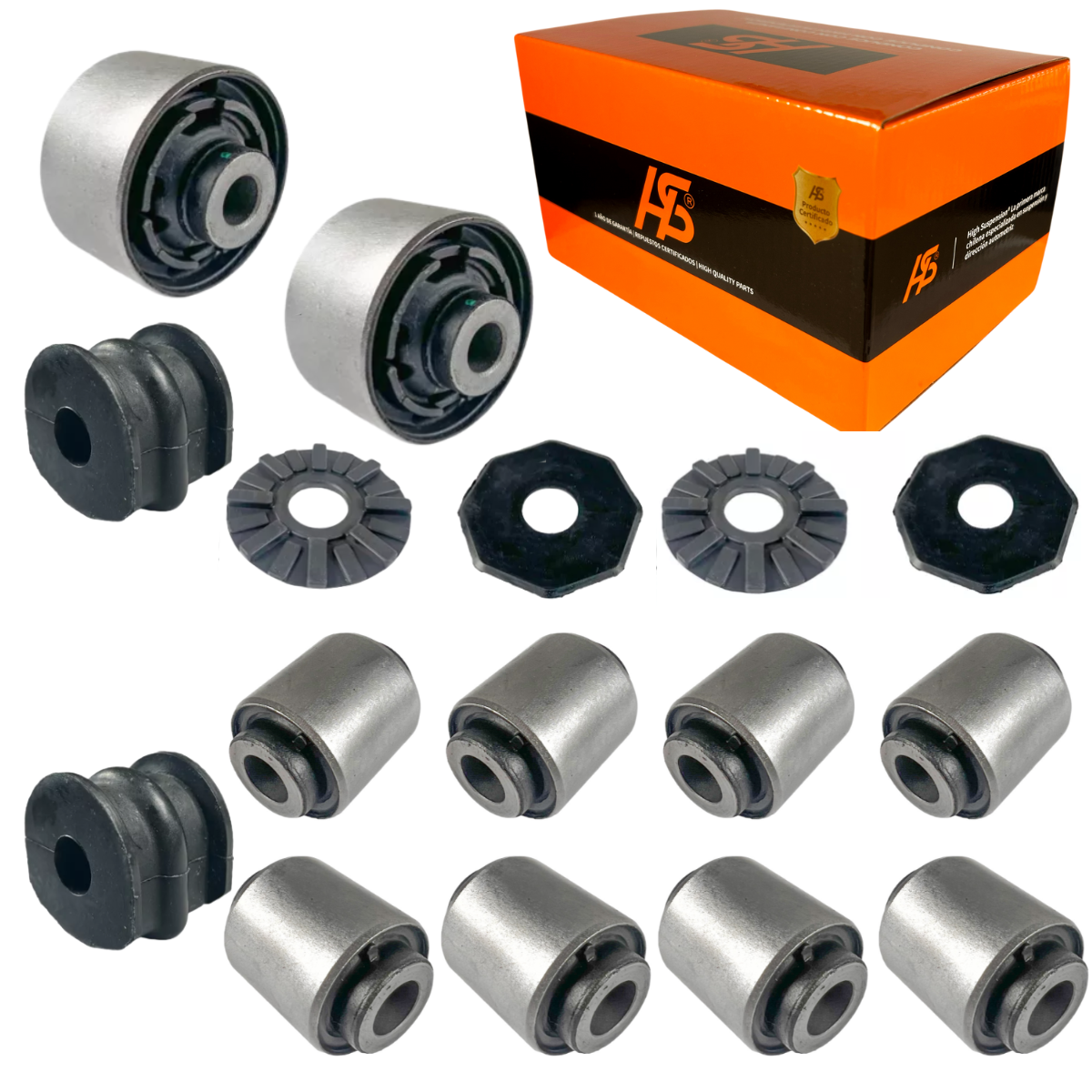 Kit 12 Bujes Tren Trasero Nissan Qashqai 2008-2023 | High Suspension®