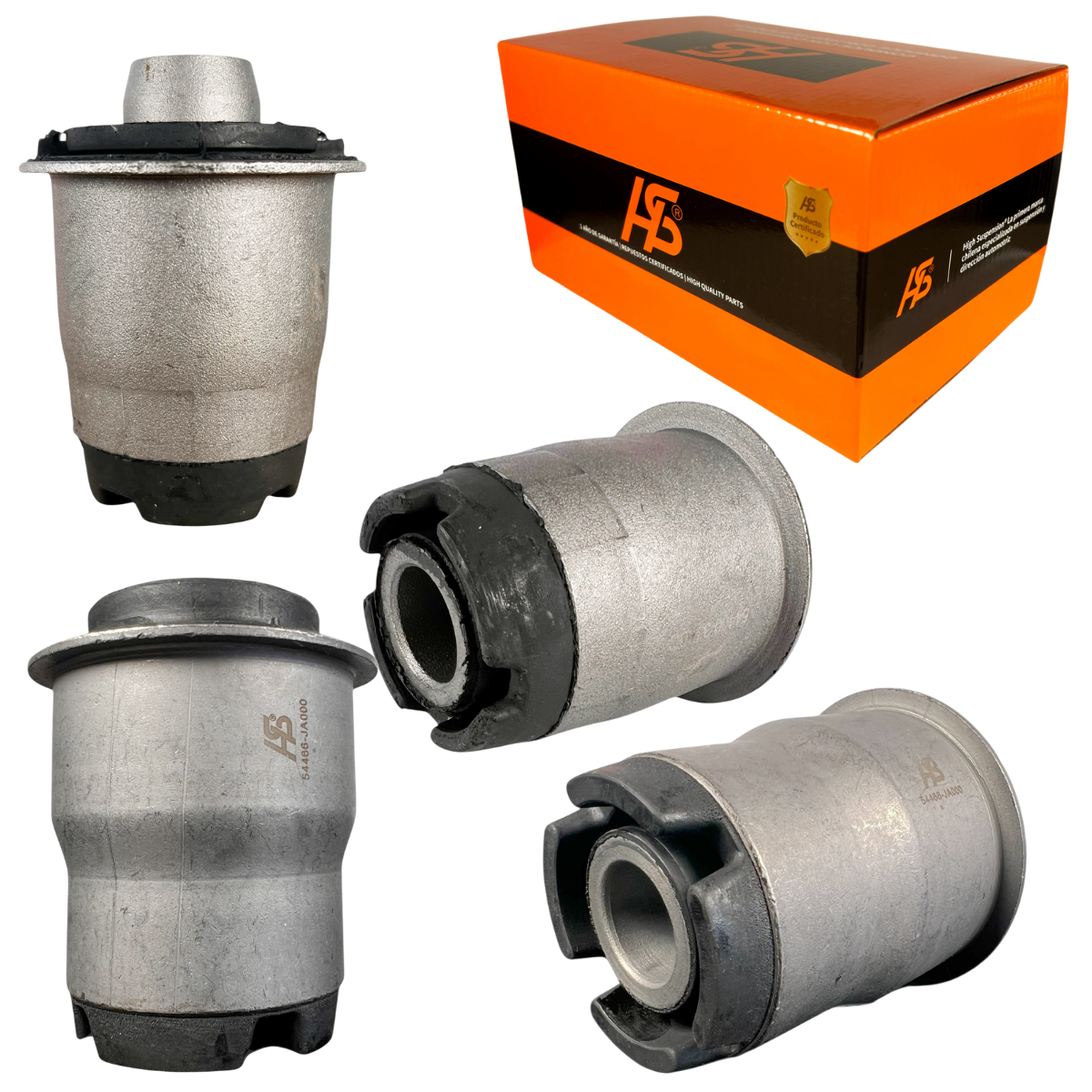 Kit 4 Bujes Cuna Delantero + Trasero Nissan Pathfinder R52 2013-2019