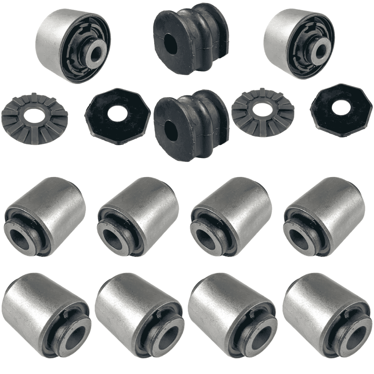 Kit 12 Bujes Tren Trasero Nissan Qashqai 2008-2023 | High Suspension®