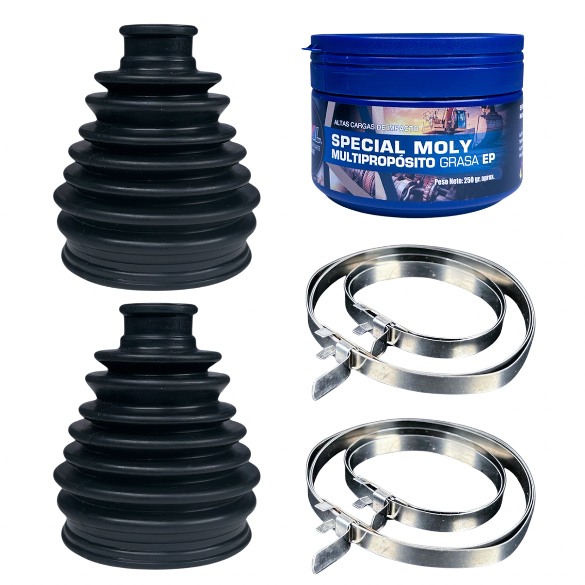 Kit 2 Fuelle Homocinética Lado Rueda Nissan Tiida + Grasa Azul +